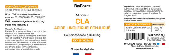Etiquette CLA BIOFORCE 160x52 1