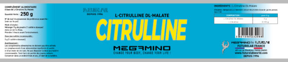 ETIQUETTE 300X65 CITRULLINE 250
