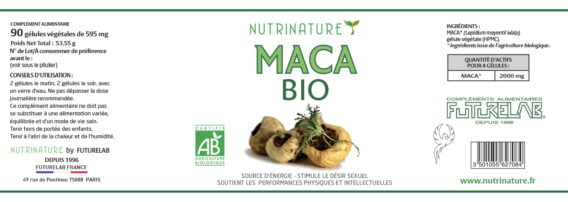 etiquette MACA BIO