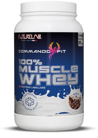 proteine pure whey pour prendre du muscle 100% muscle whey parfum moka