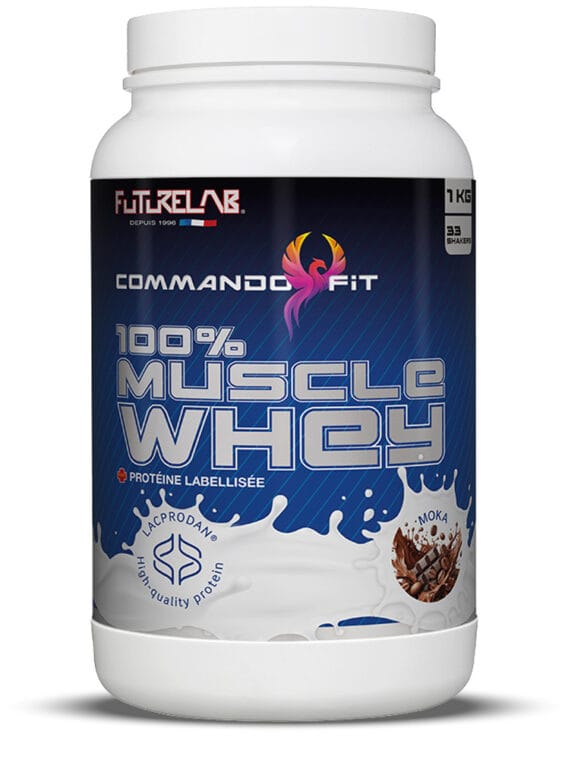 proteine pure whey pour prendre du muscle 100% muscle whey parfum moka