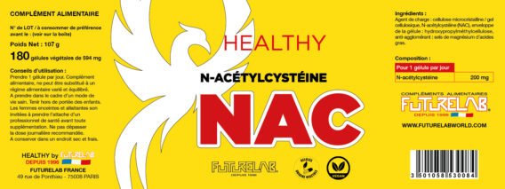 nac acetyl cysteine composition et dosage