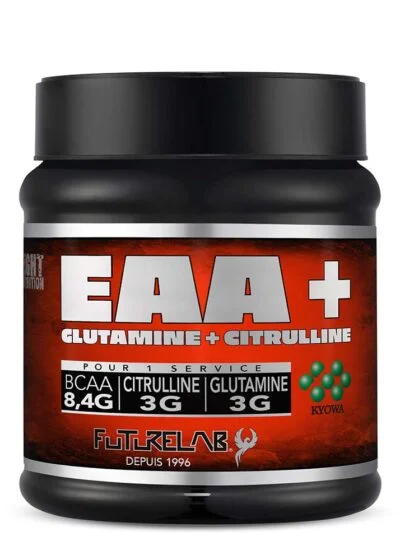 Accueil 33 recup musculaire garantie avec l'EAA+ et ses acides aminées et glutamine.