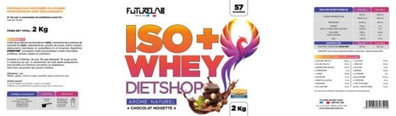 ETIQUETTE ISO WHEY DIETSHOP CH NO