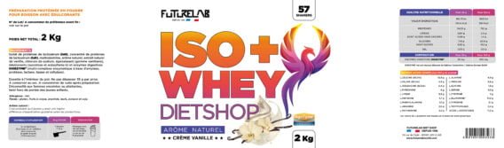 ETIQUETTE ISO WHEY DIETSHOP VANILLE