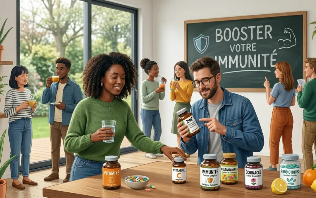 Compléments naturels pour l&rsquo;immunité : zinc, D3/K2, probiotiques