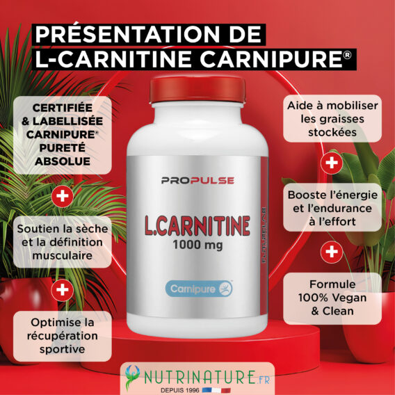 L-CARNITINE 1000 mg CARNIPURE® 6 CREA VIGNETTE SITE CARNITINE CARNIPURE2