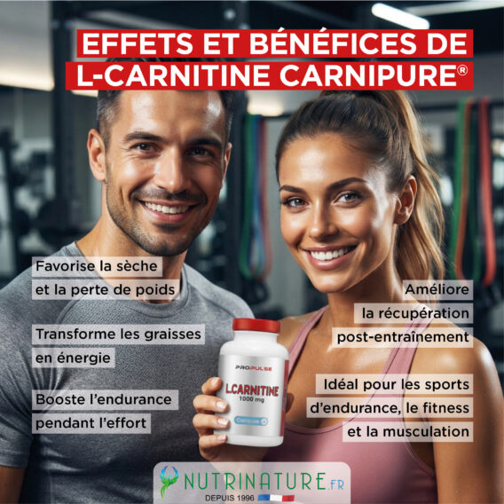 L-CARNITINE 1000 mg CARNIPURE® 8 CREA VIGNETTE SITE CARNITINE CARNIPURE4