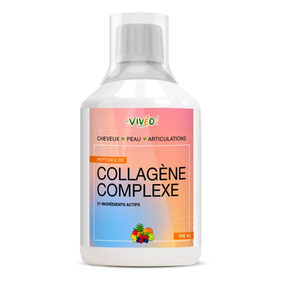Collagène Liquide Complexe 500 ml | Peptides, Acide Hyaluronique & Vitamines 1 collagene bovin liquide